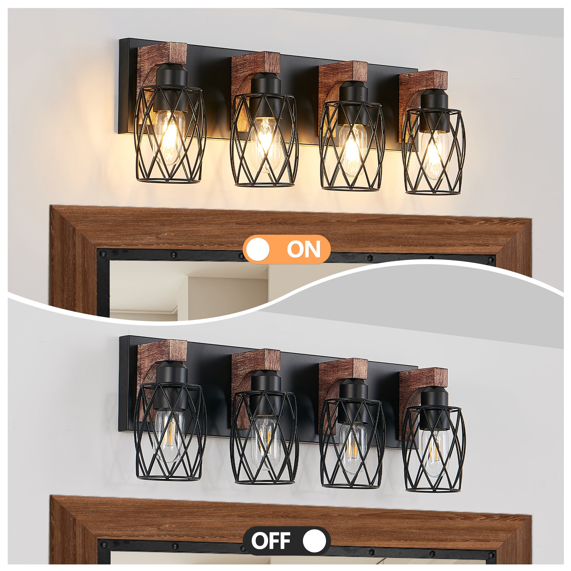 Farmhouse Bathroom Vanity Light Fixtures