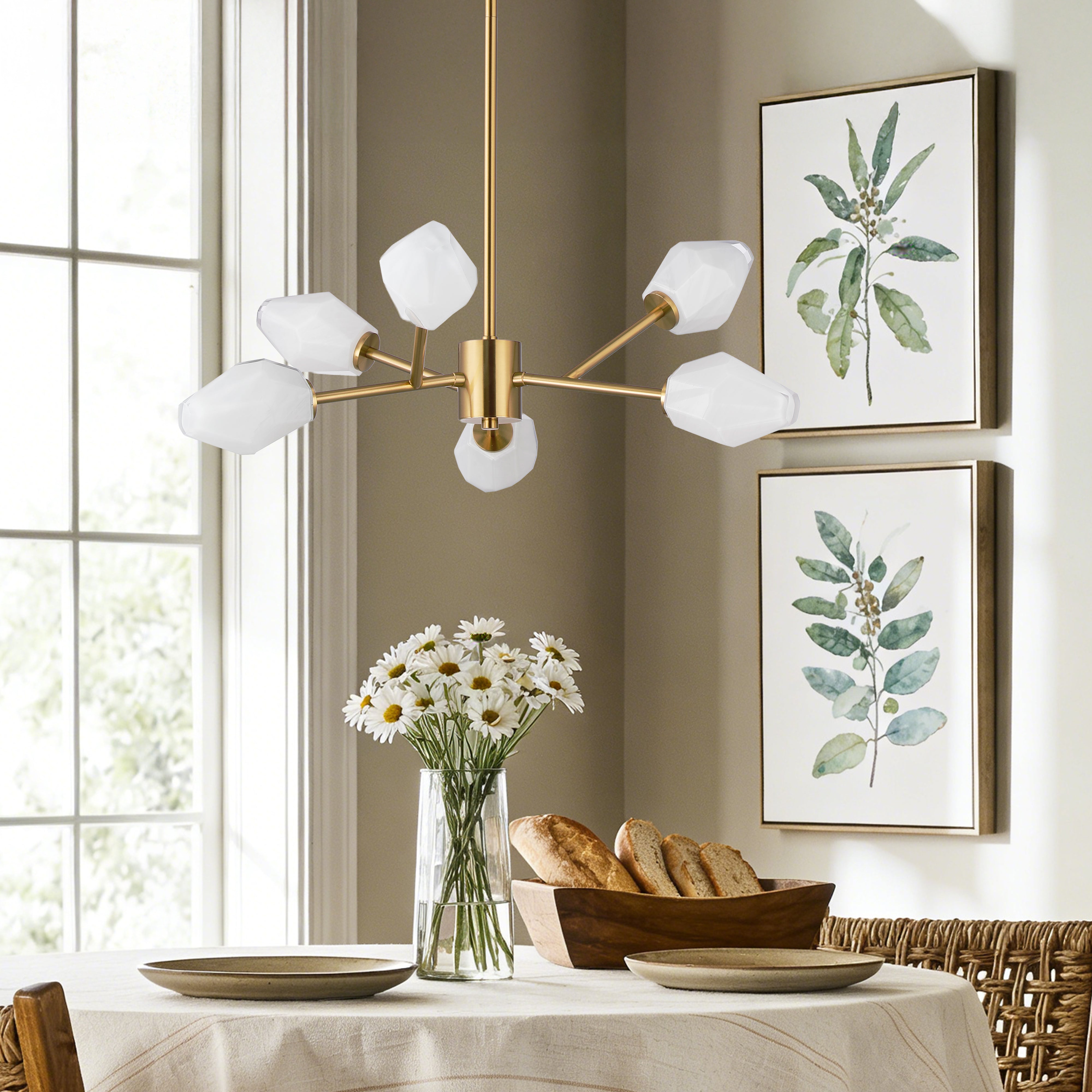 Bronze Handmade Glass Chandeliers