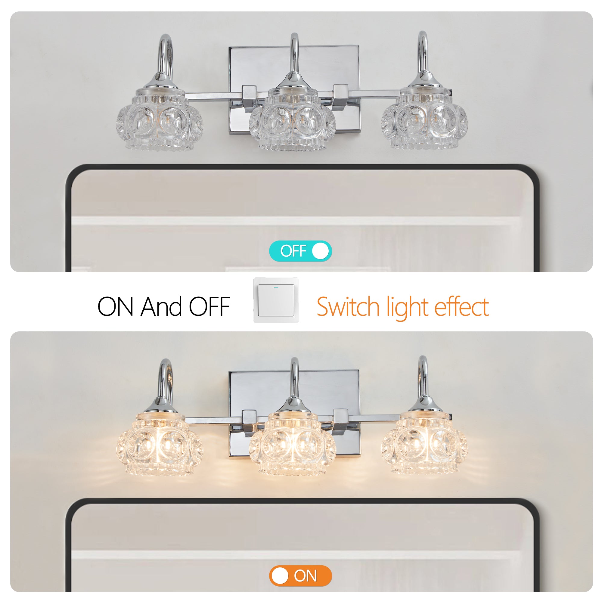 Retro Bathroom Vanity Light Fixture