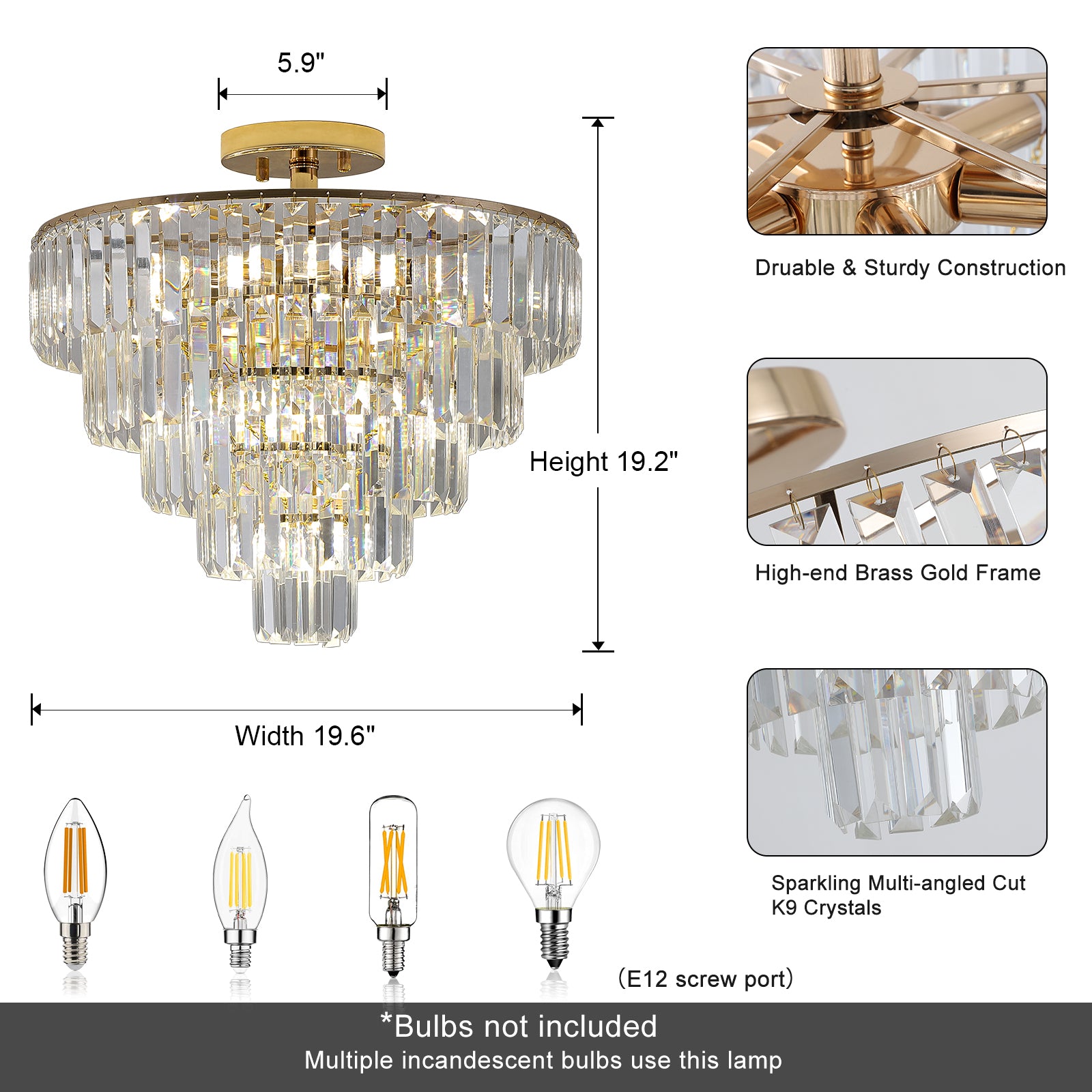 Luxury  Flush Mount Light Fixture