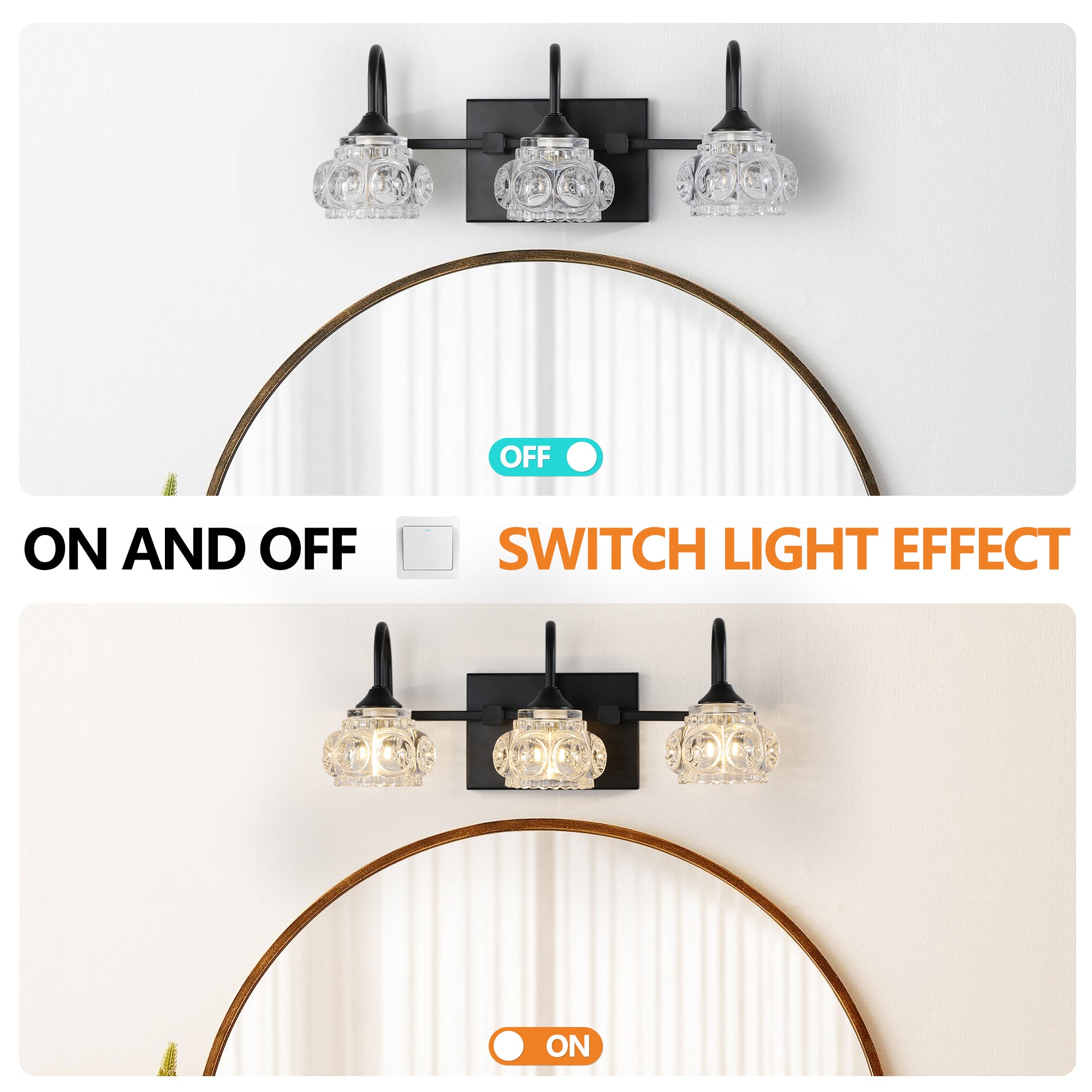 Retro Bathroom Vanity Light Fixture