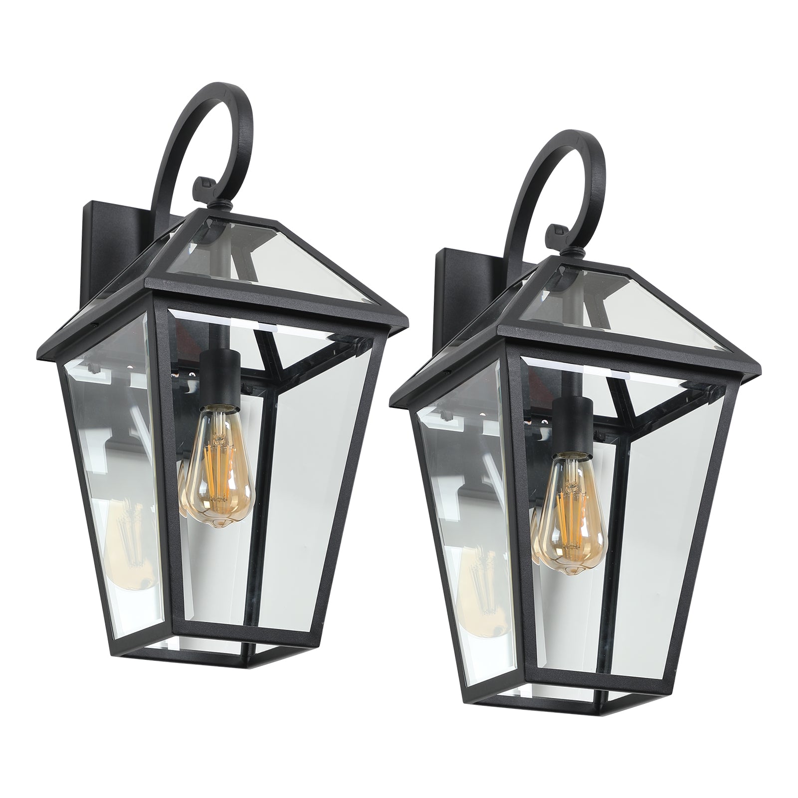 Waterproof Exterior Wall Lanterns with Glass