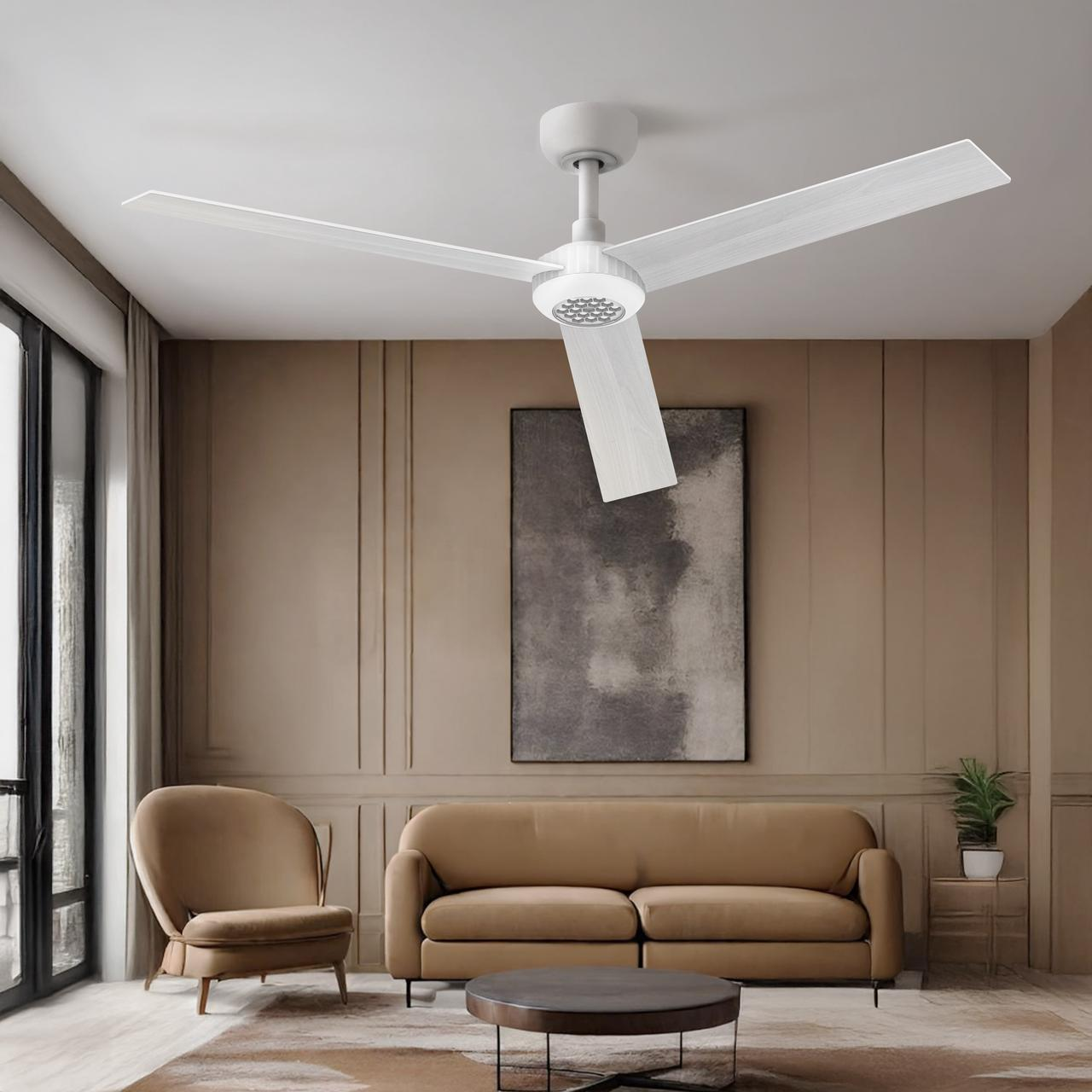 X3 52 Inch LED Ceiling Fan, Plywood Double Side Blades