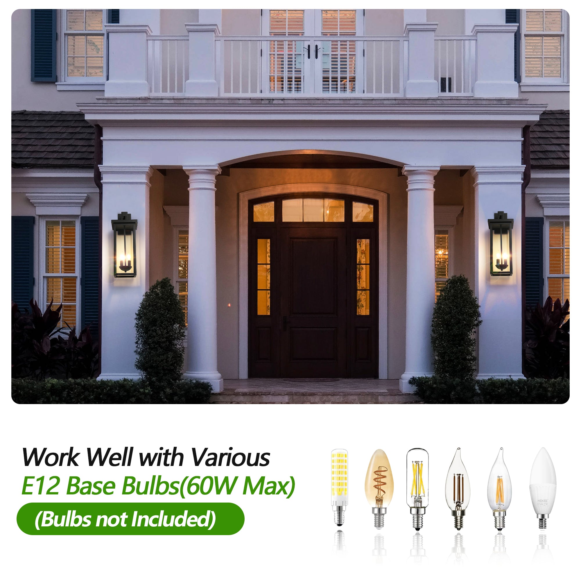 Outdoor Waterproof Porch Lighting Sensing Wall Light