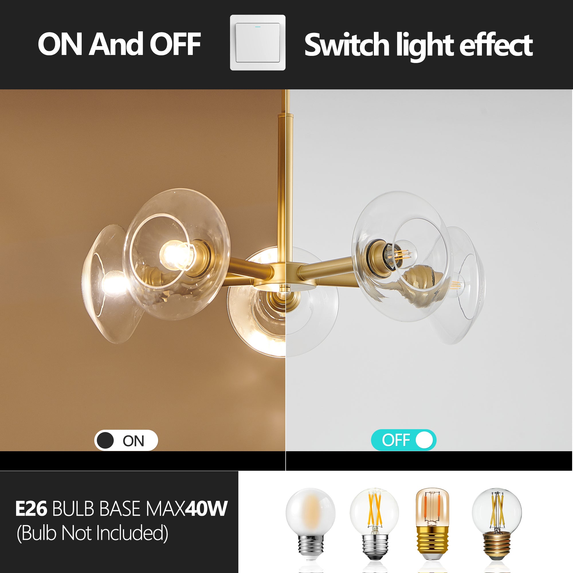 Globe Sputnik Gold Pendant Light