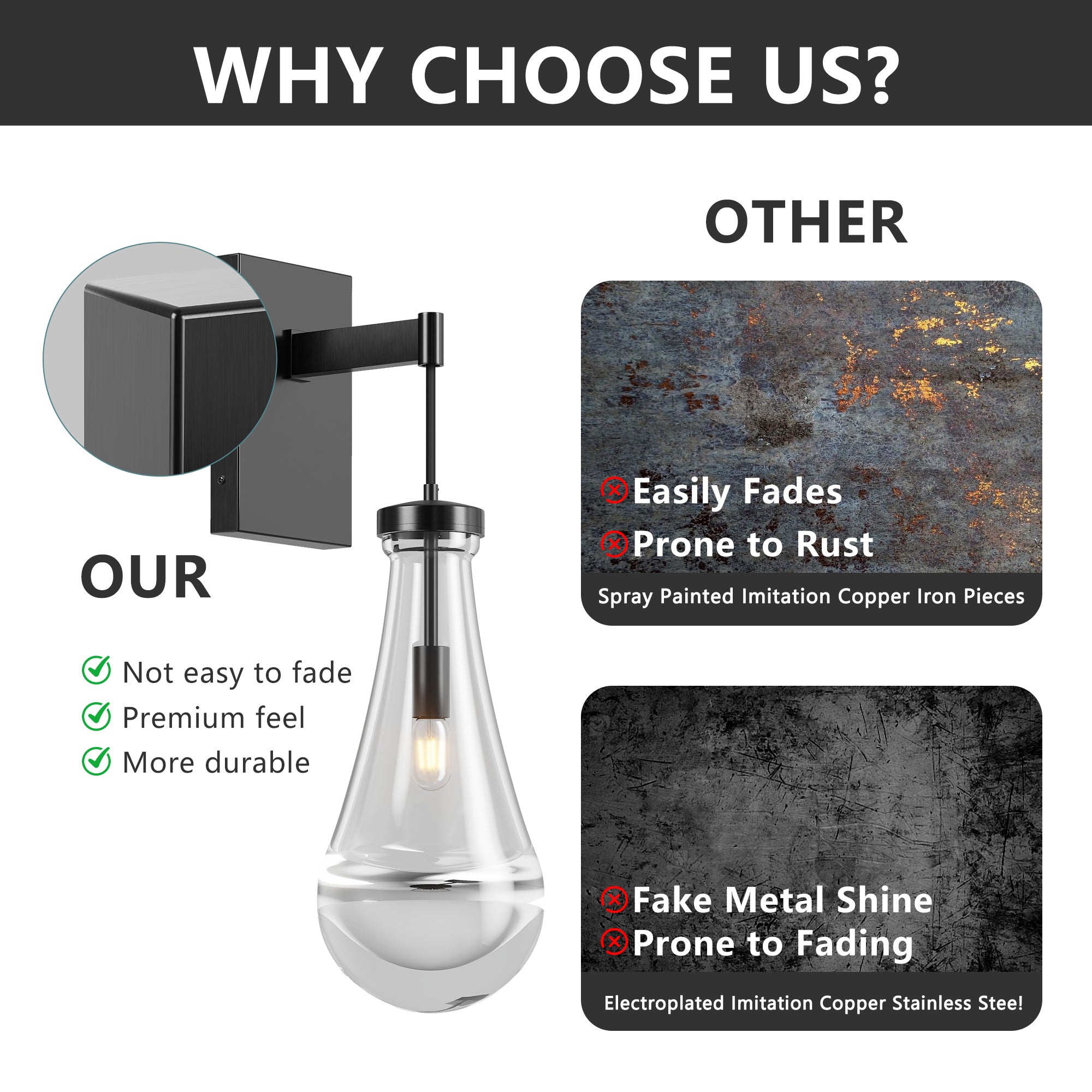 Raindrop Sconce Wall Lighting