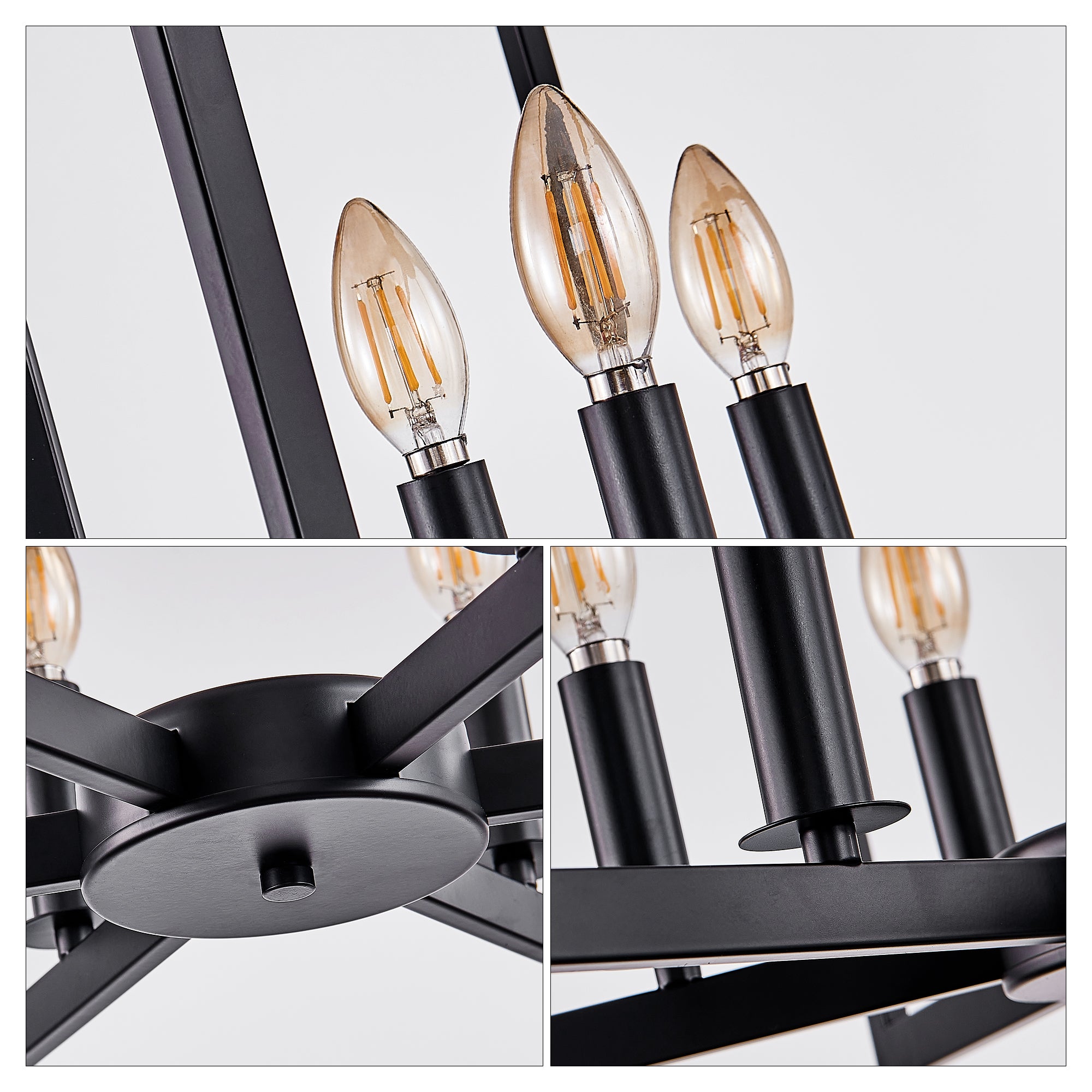 Geometric Metal Modern Industrial Light Fixture