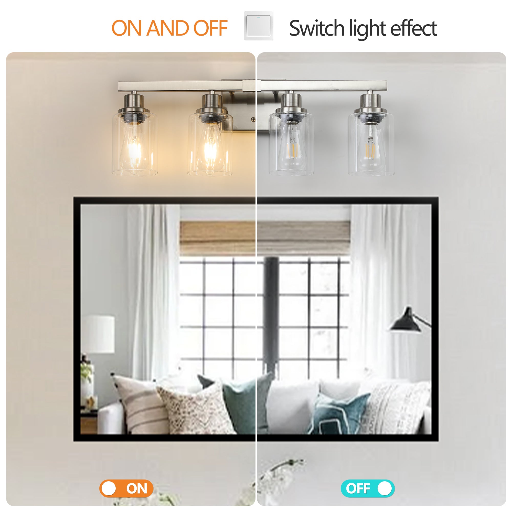 Modern Black Bathroom Vanity Light