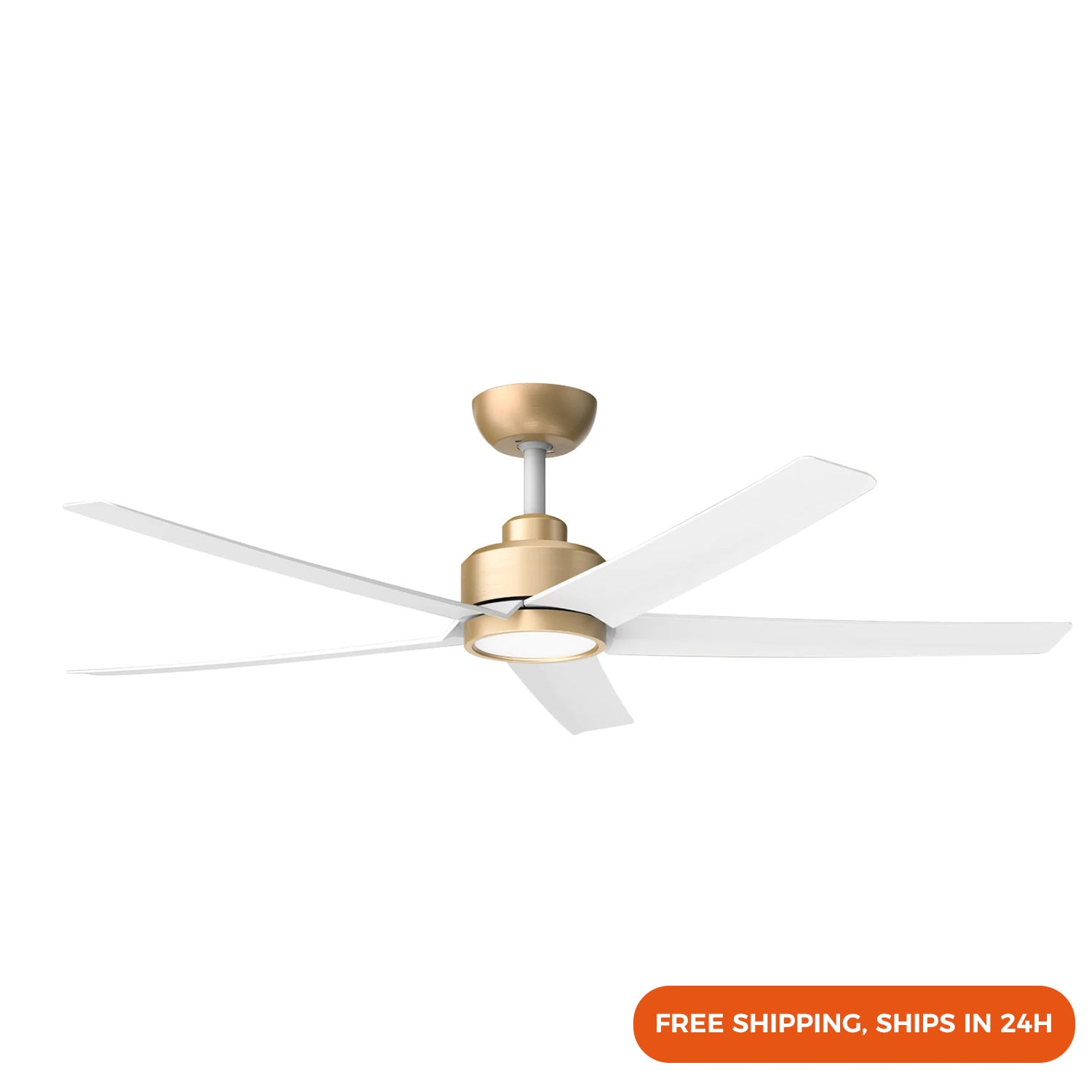 52" Modern Fan Lights with Reversible DC Motor