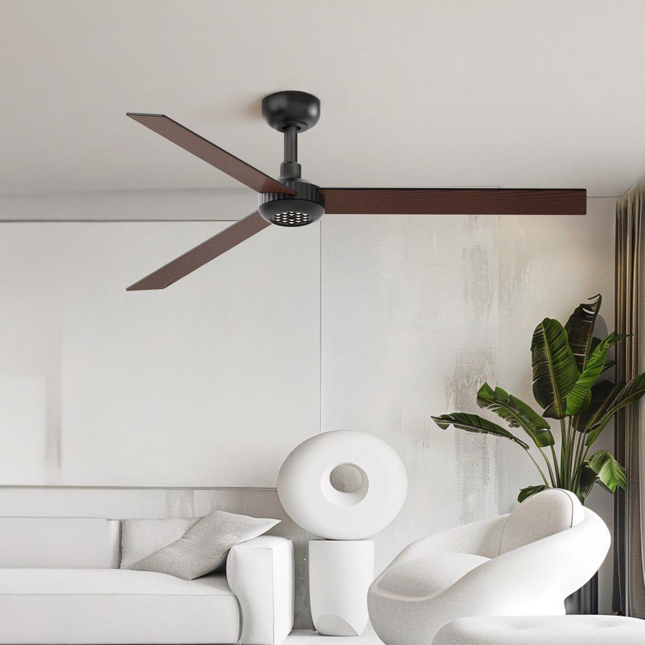 X3 52 Inch LED Ceiling Fan, Plywood Double Side Blades