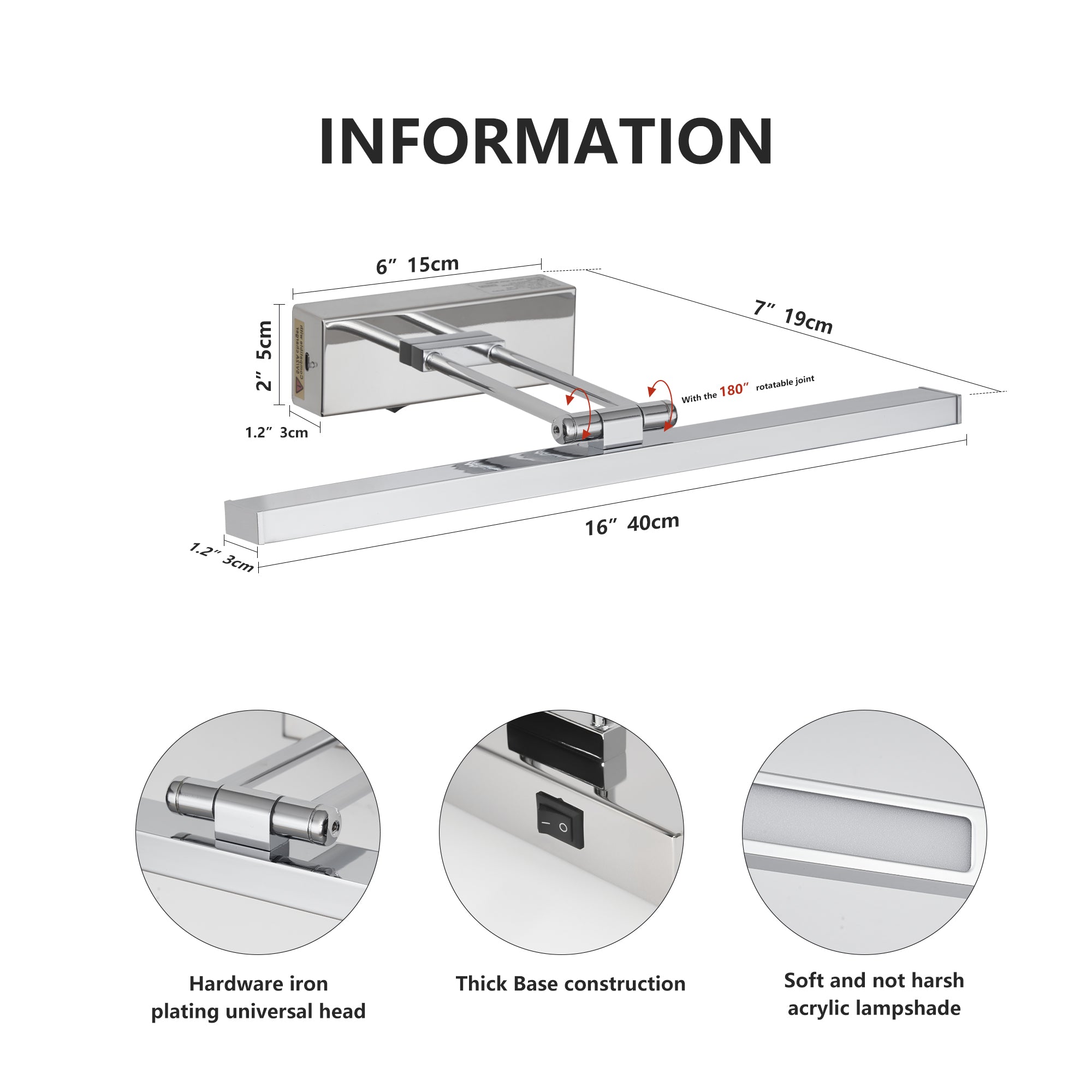 Rechargable Wall Lamps with Rotatable Lighting Remote