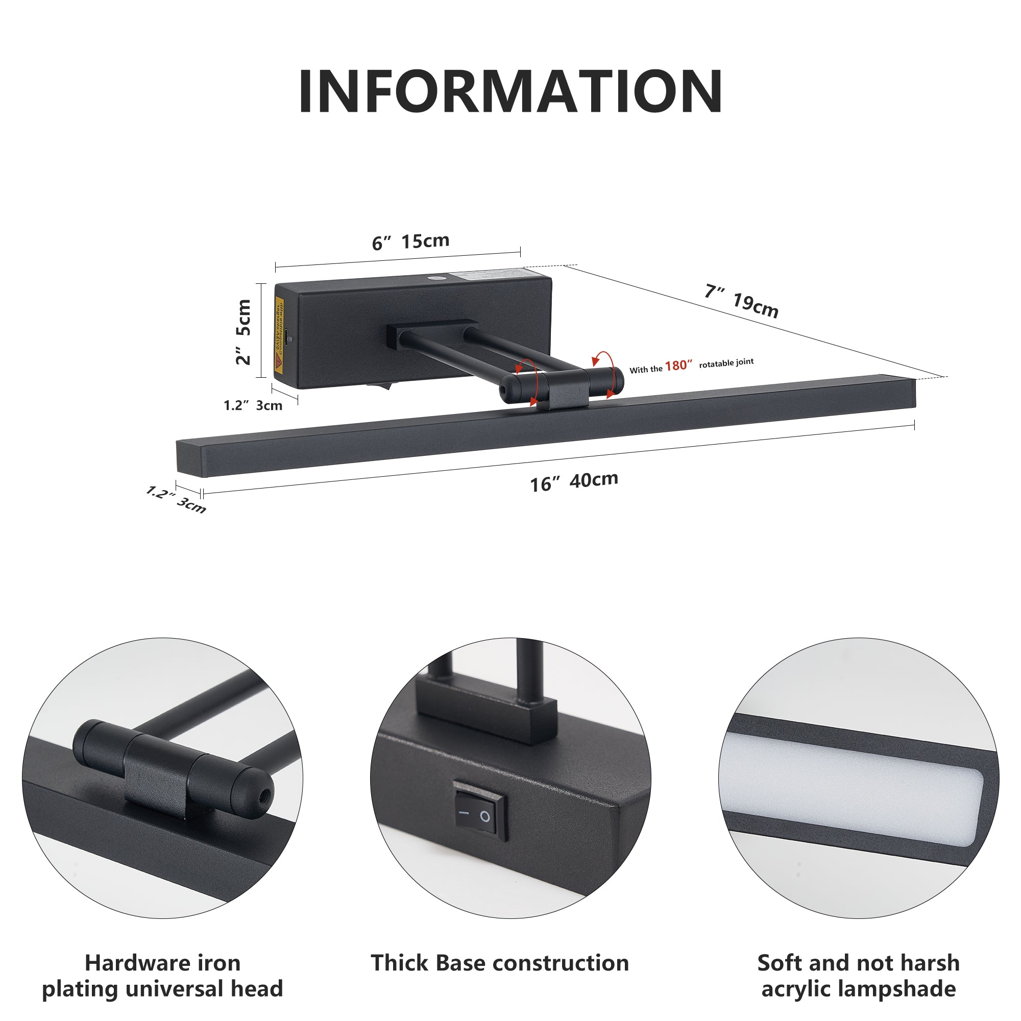 Rechargable Wall Lamps with Rotatable Lighting Remote