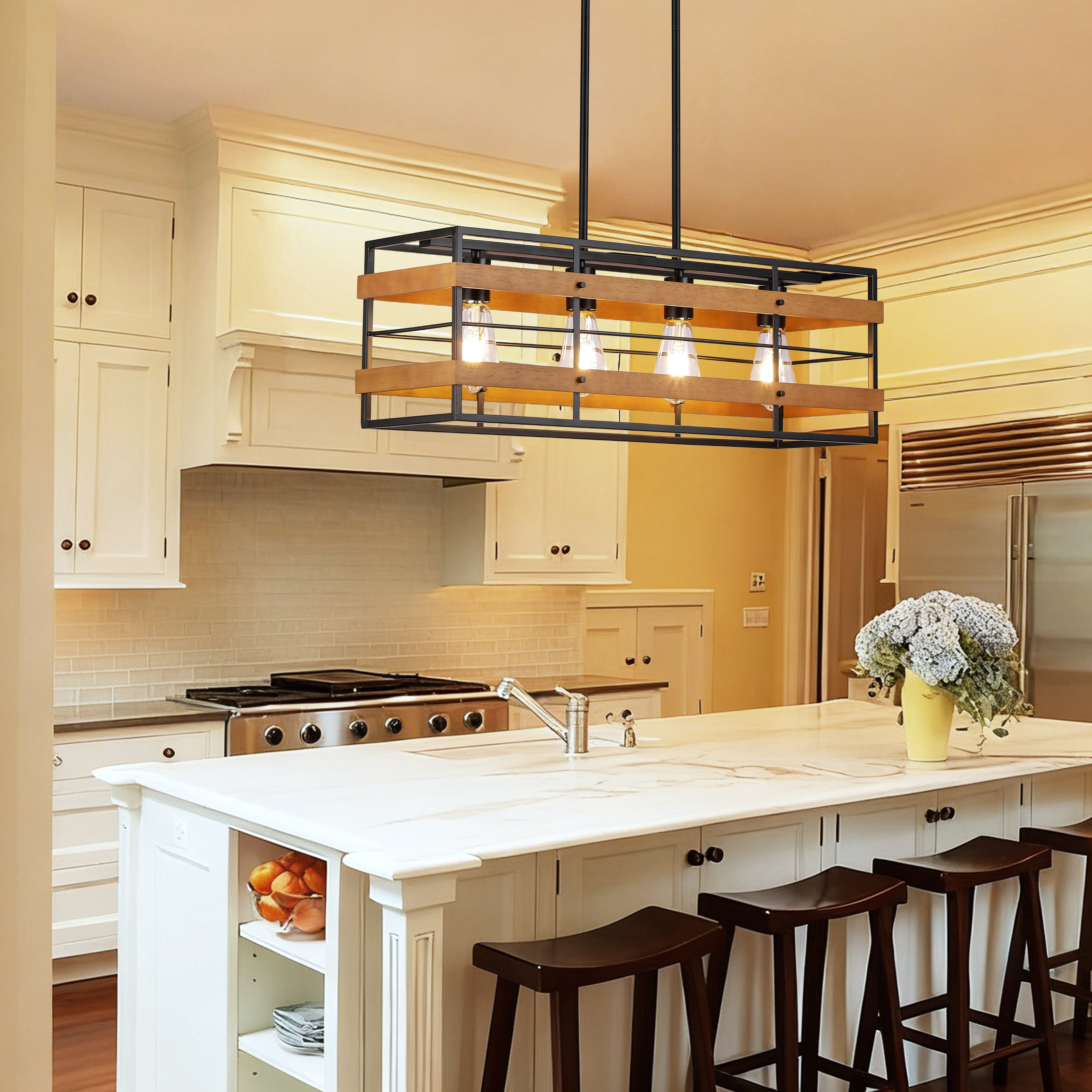 Farmhouse Style Dining Room Pendant Lights