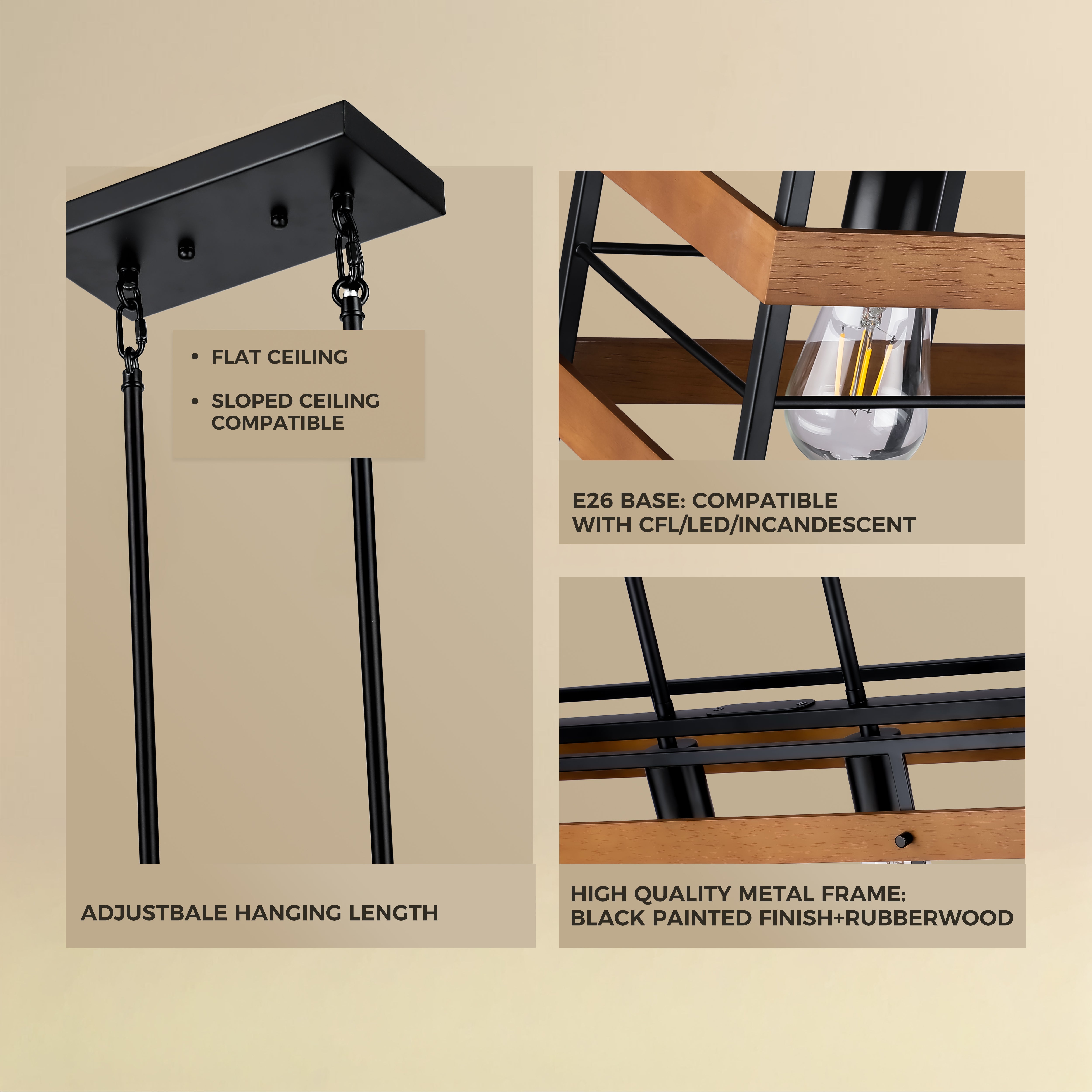 Farmhouse Style Dining Room Pendant Lights