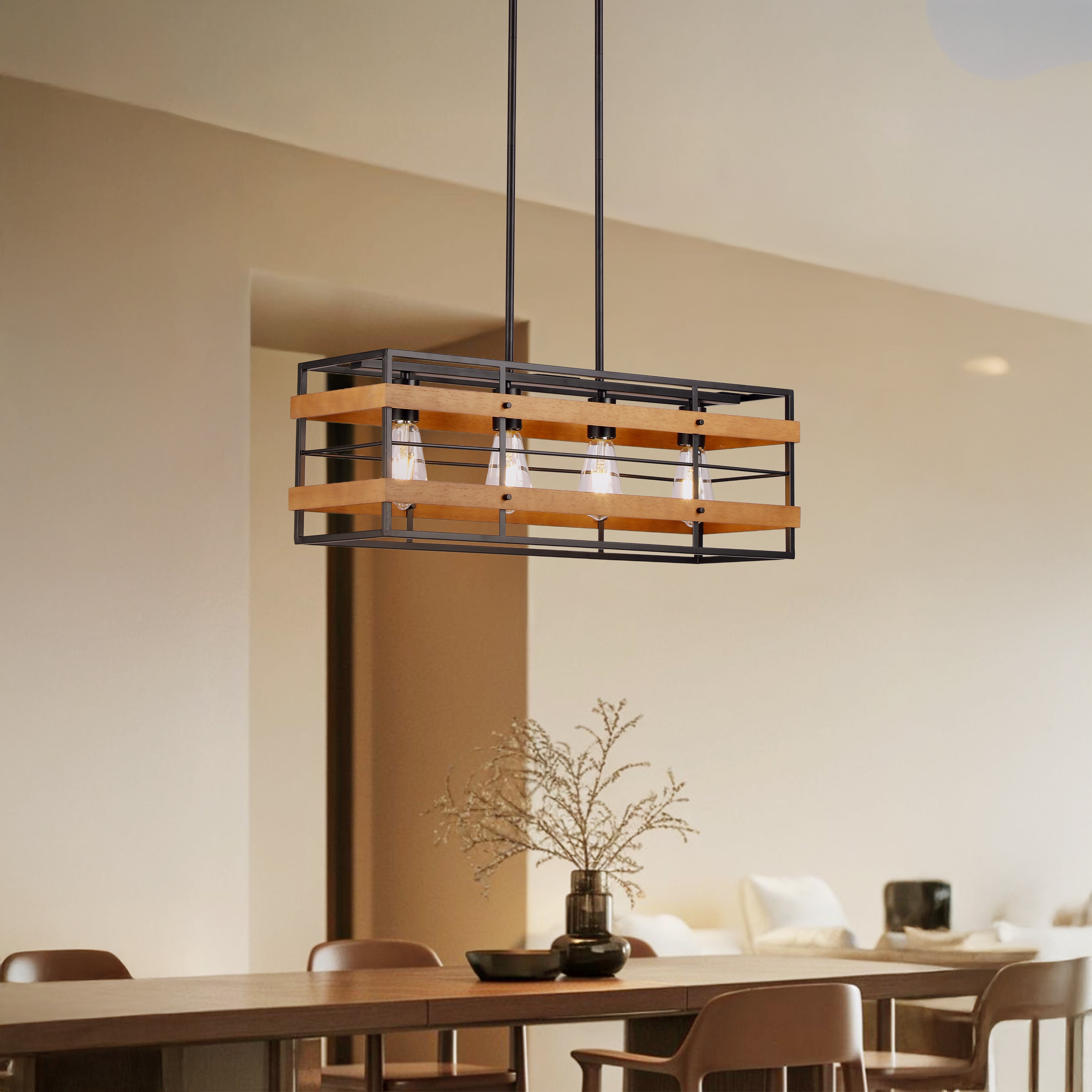 Farmhouse Style Dining Room Pendant Lights