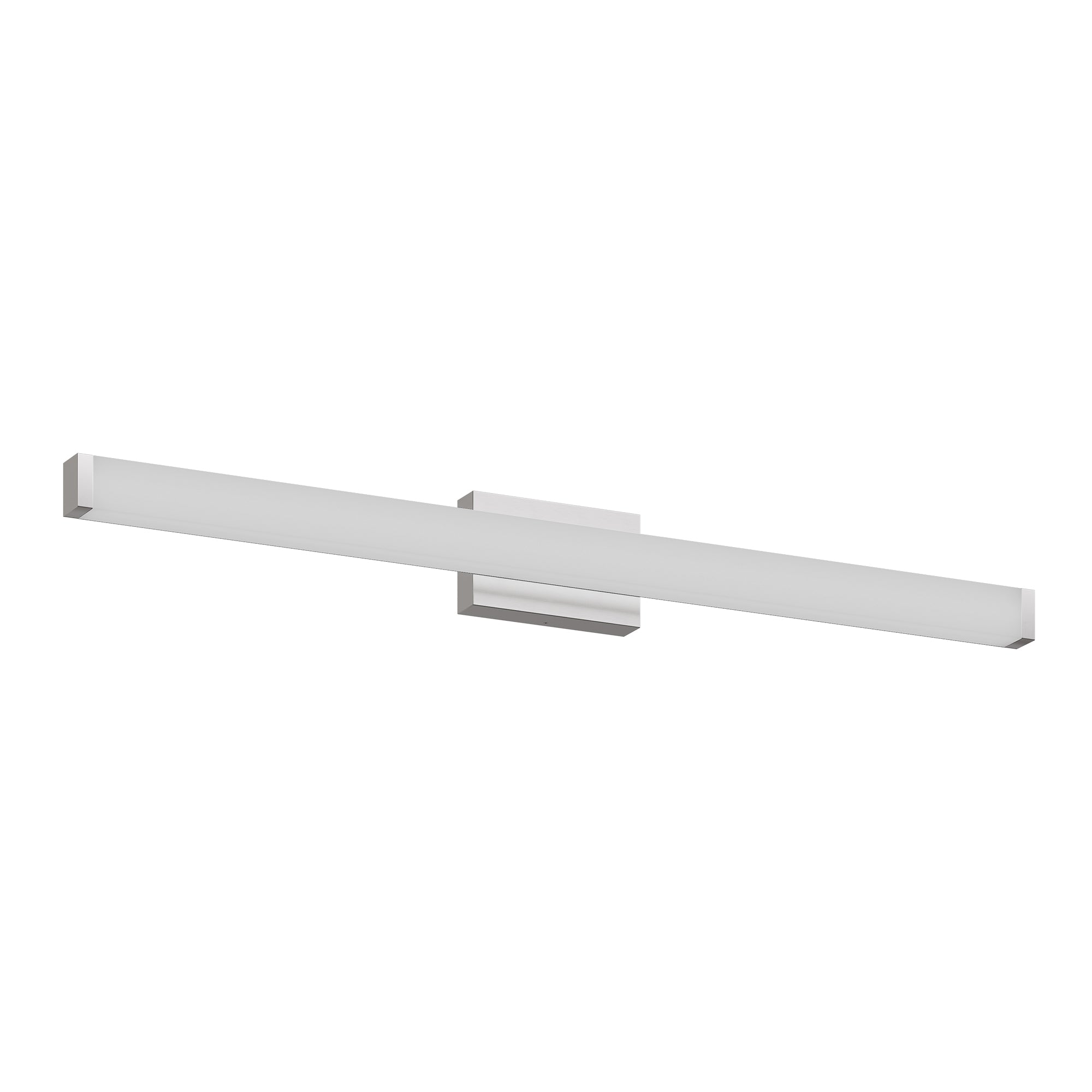 LED Bathroom Vanity Light Brushed Nickel Square