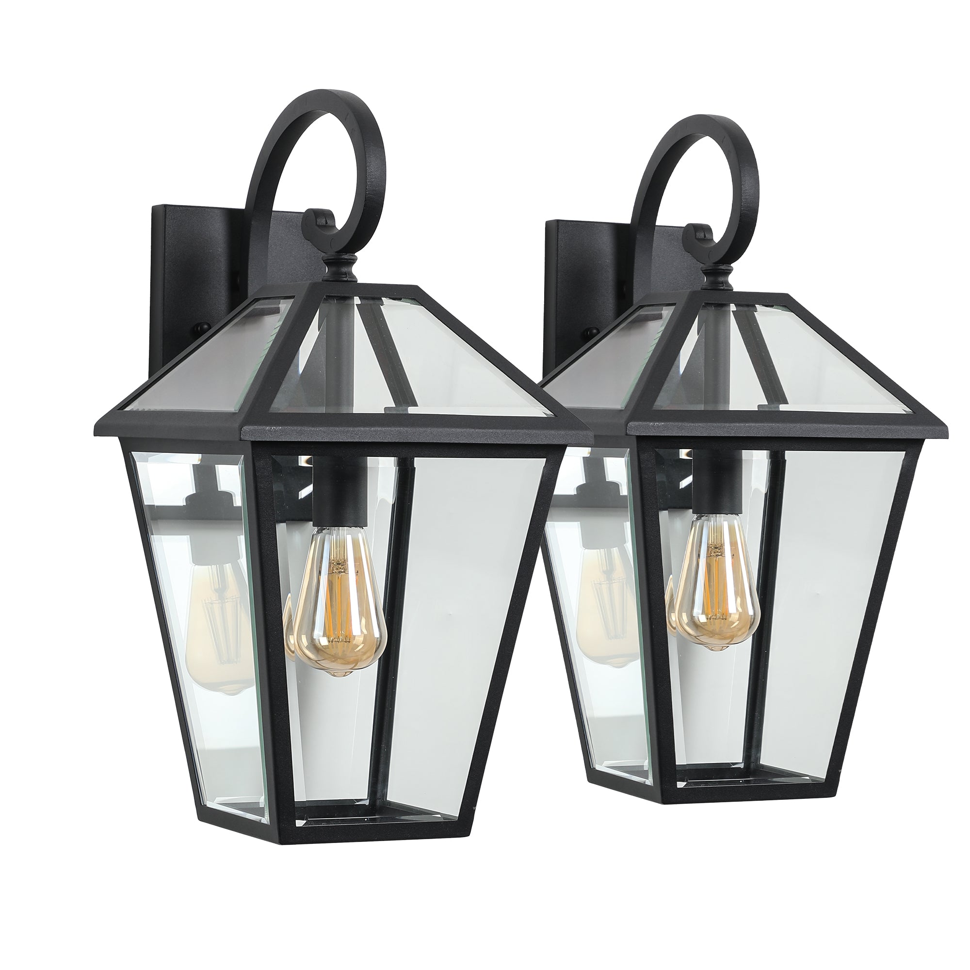 Waterproof Exterior Wall Lanterns with Glass