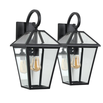 Waterproof Exterior Wall Lanterns with Glass