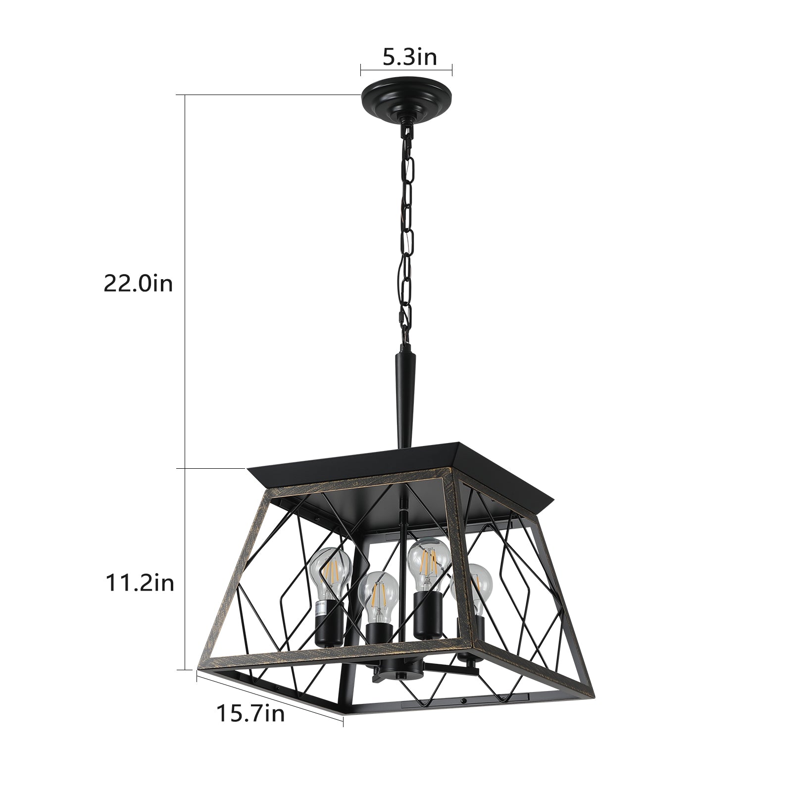 Farmhouse Pendant Dining Room Light Fixture