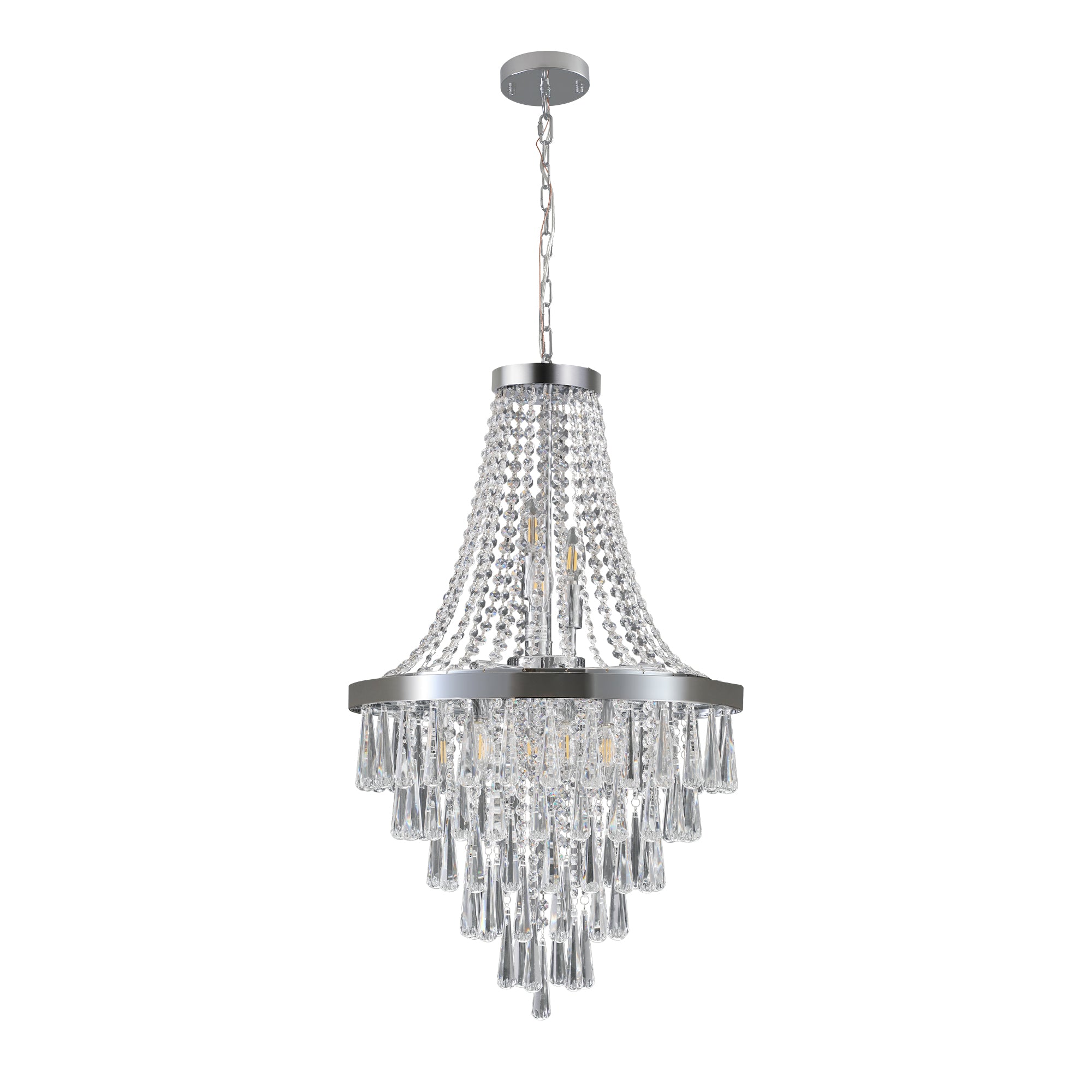 Crystal Empire Chandeliers Light Fixture