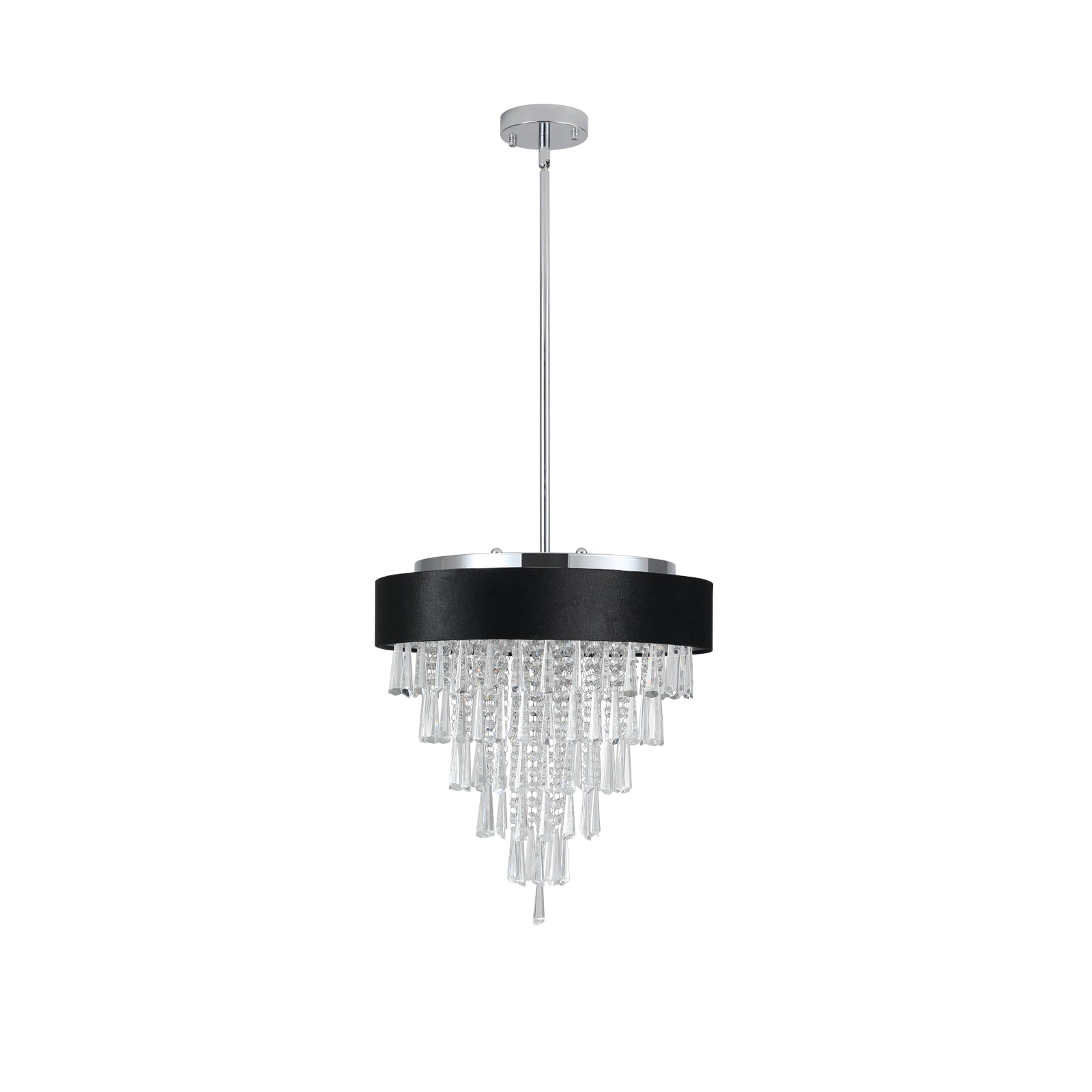 Modern Luxury Black Crystal Chandelier
