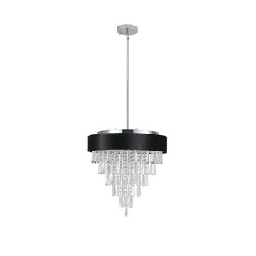 Modern Luxury Black Crystal Chandelier