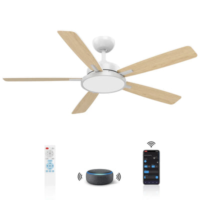 52" Smart LED Fan Lighting, White