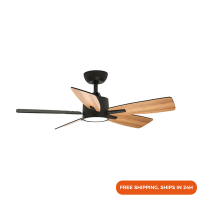 42"  Dropdown Mount Dimmable LED Ceiling Fan, Stepless 3 CCT