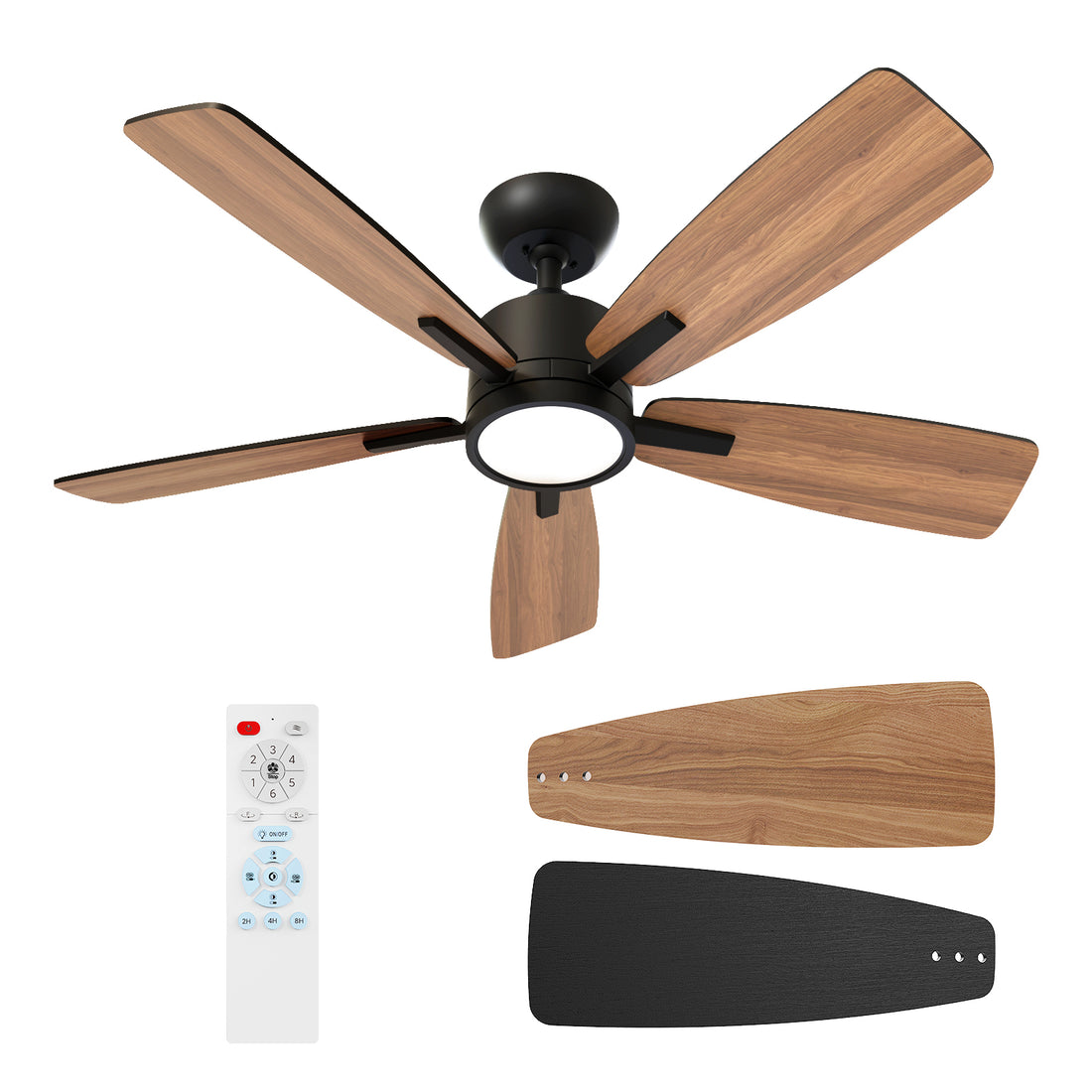 S5 42"  Dropdown Dimmable LED Ceiling Fan
