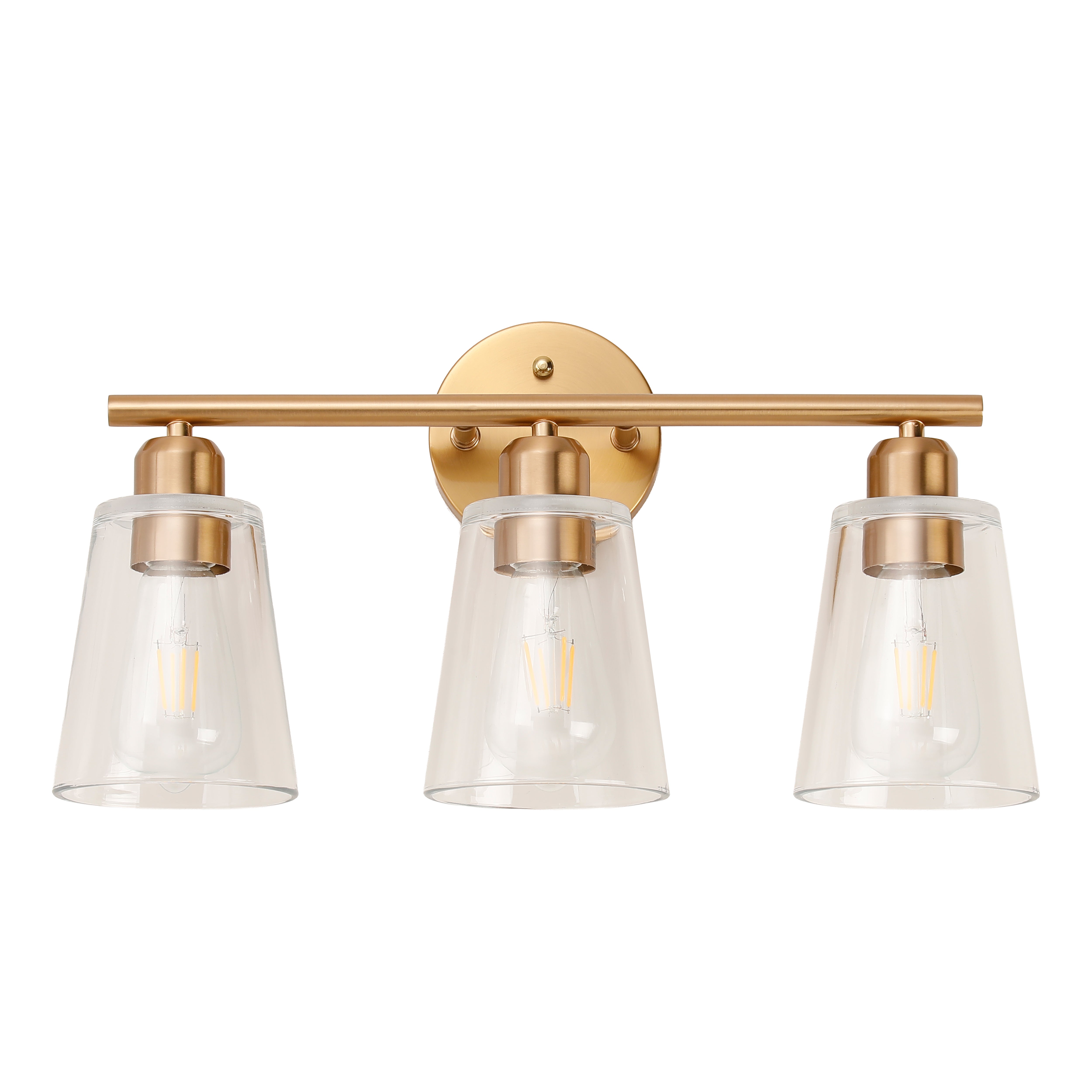 Farmhouse Cone Type Glass Vanity Lighting