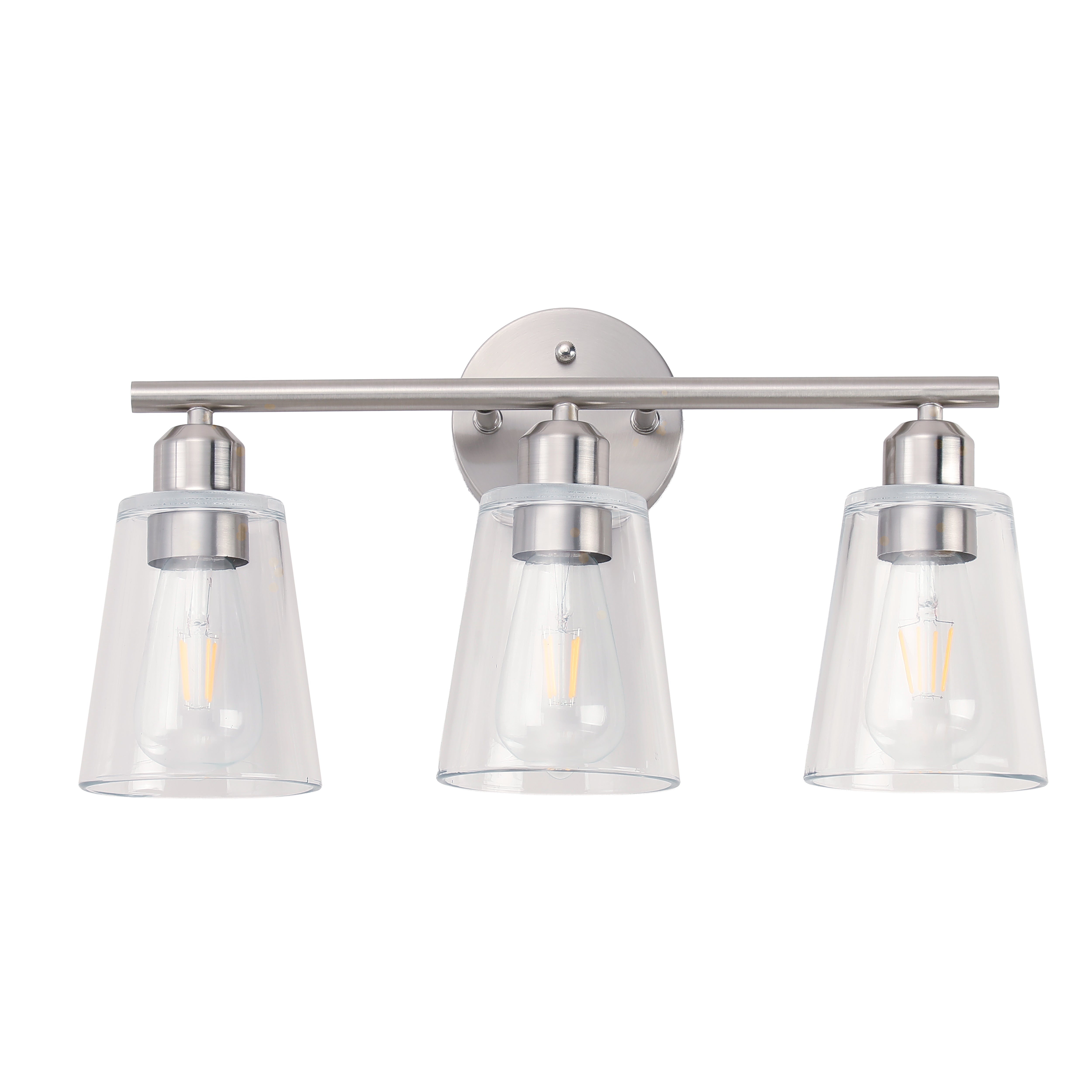 Farmhouse Cone Type Glass Vanity Lighting
