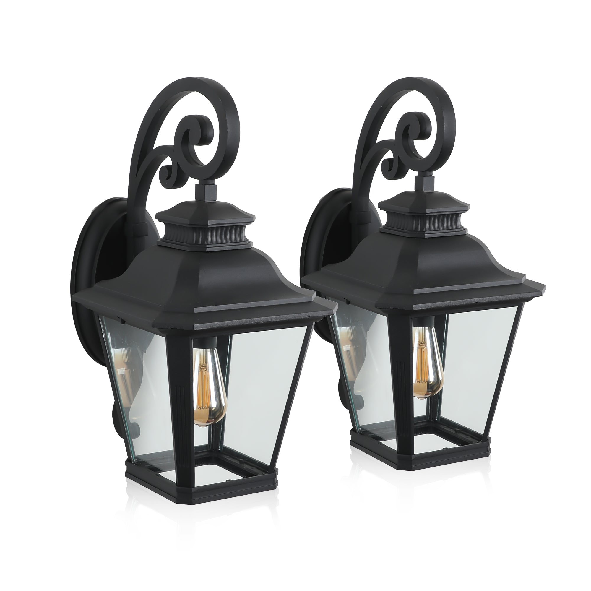 Waterproof Exterior Wall Lanterns with Glass