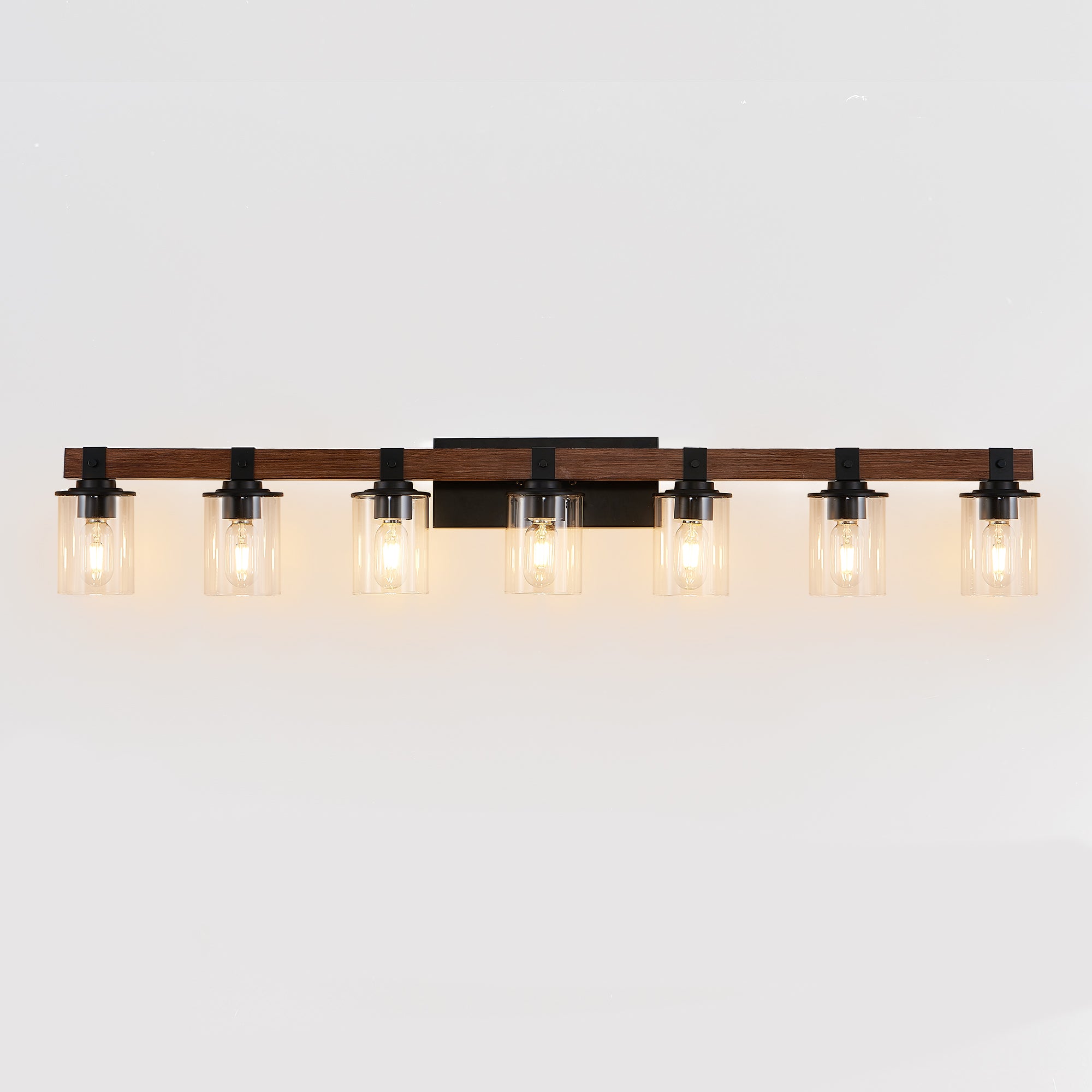 Farmhouse Bathroom Wood Wall Light