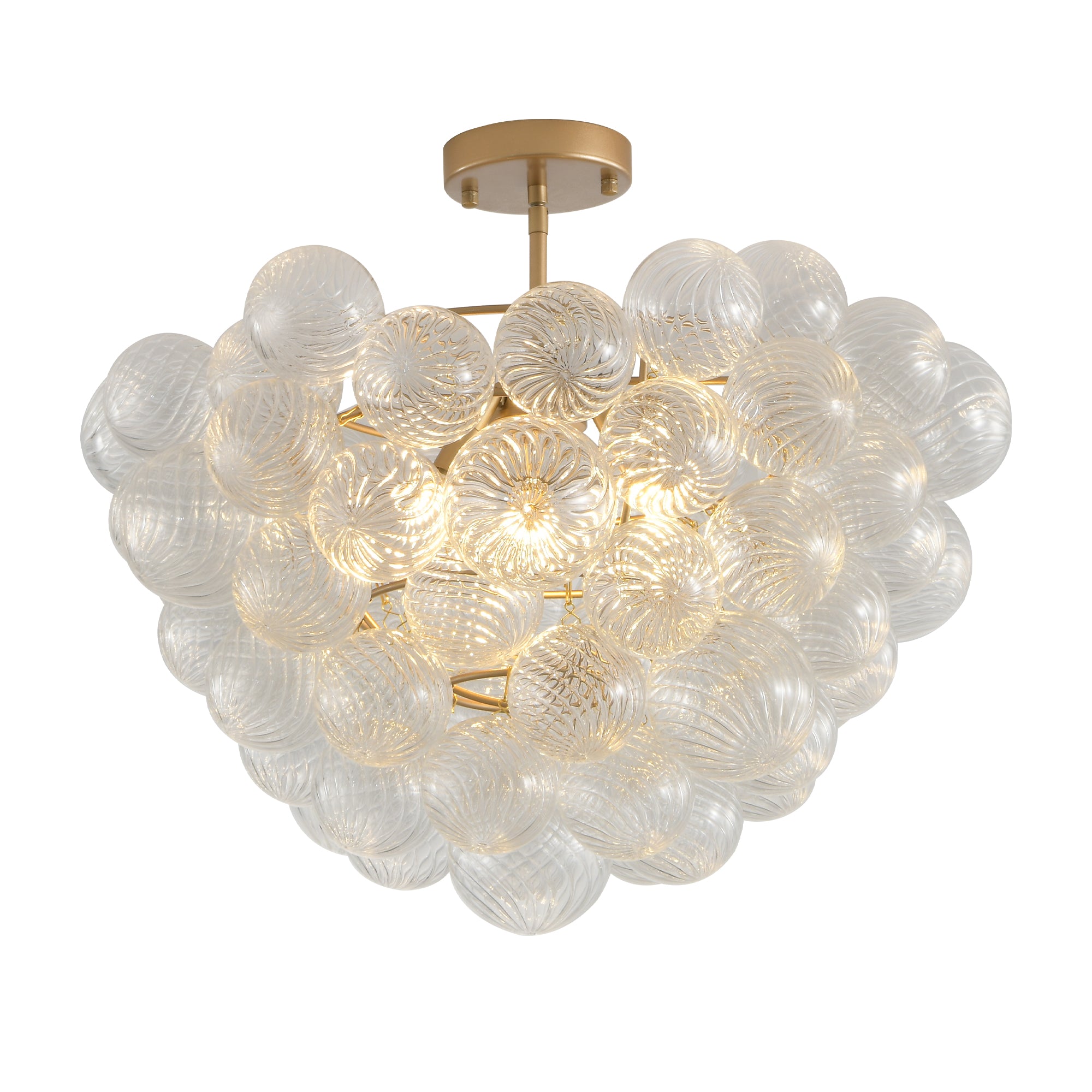Bubble Ball Swirled Glass Pendant Light