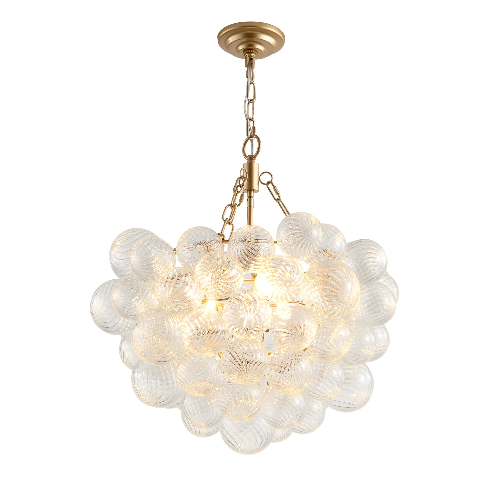 Bubble Ball Swirled Glass Pendant Light