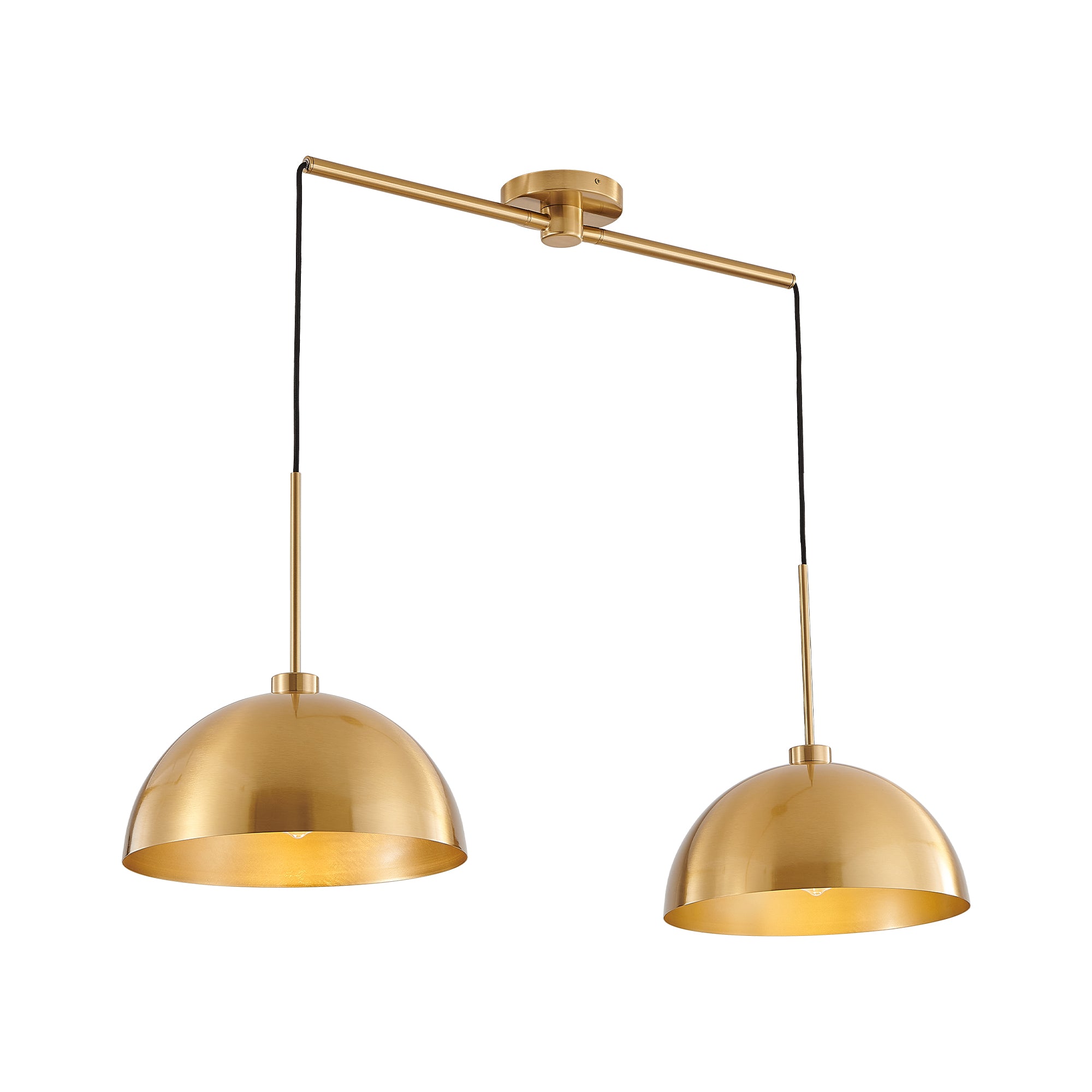 Modern 2-Light Pendant Island Light Fixture