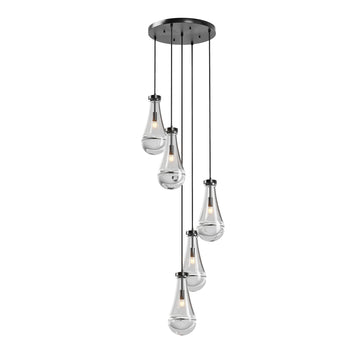 Hanging Raindrop Cluster Pendant Light
