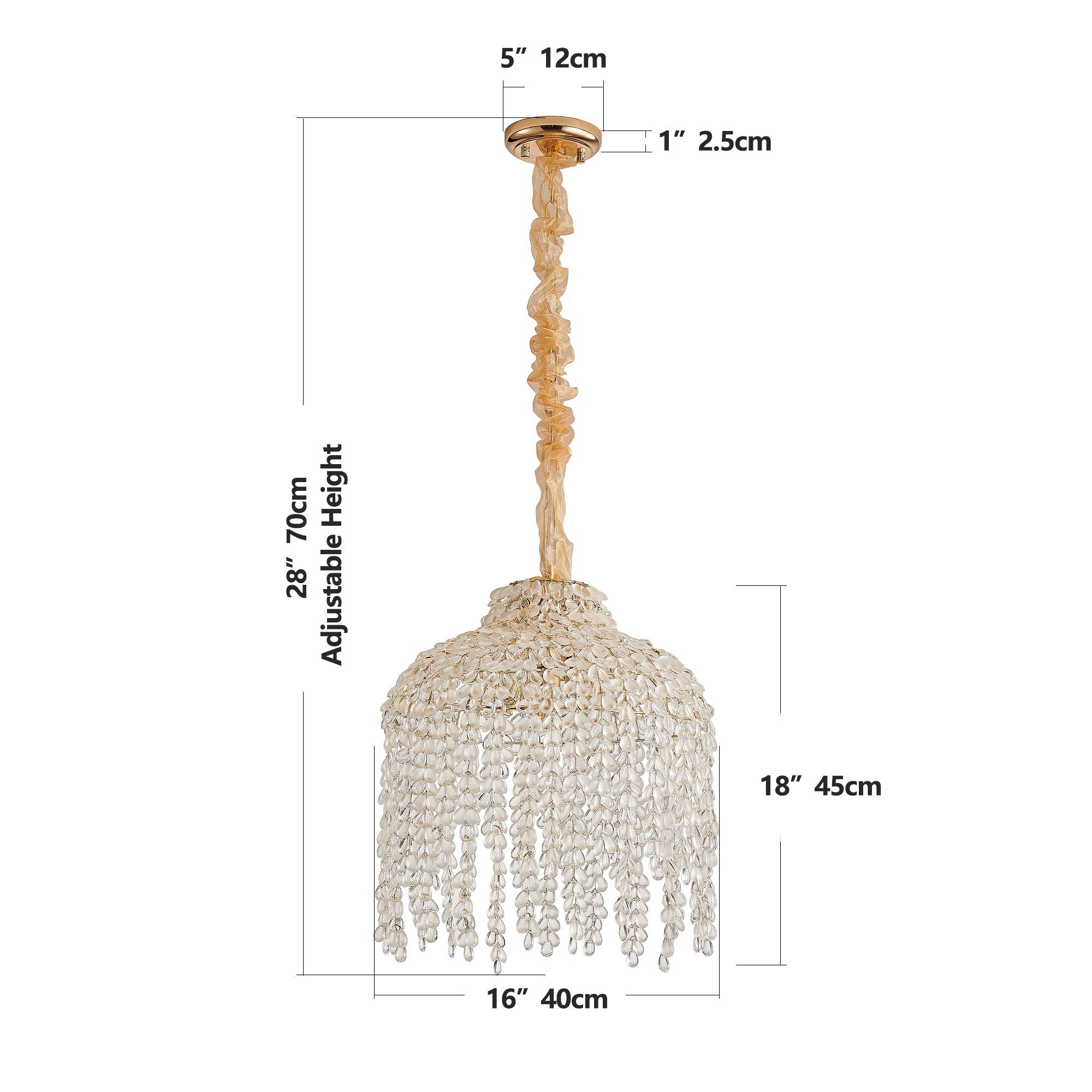Elegant Crystal Vintage Waterfall Design Lights