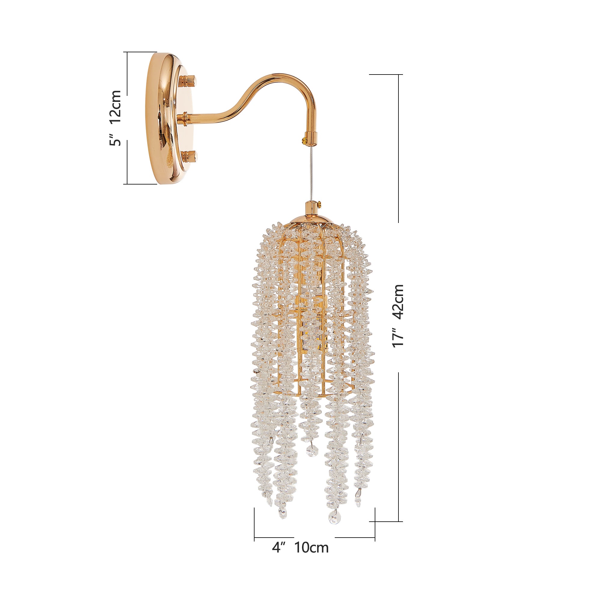 Crystal Beads Modern Cascading Light Fixtures