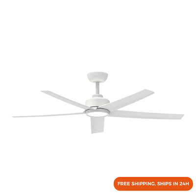 52" Fan Lighting, DC Motor, Dimmable with Downrod