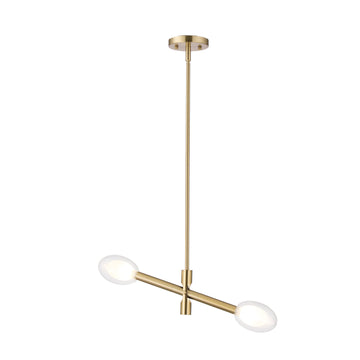 Double-pane Glass Swing Arm Chandelier